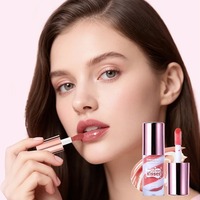Gloss à lèvres qui adhère facilement aux lèvres, couleur longue tenue qui ne colle pas au gobelet, rouge à lèvres à paillettes fines pour le maquillage.