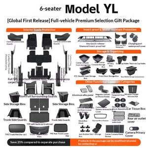 Tapis de sol de voiture en TPE pour Tesla <span class=keywords><strong>Model</strong></span> YL OLIVER, <span class=keywords><strong>s</strong></span>électionné<span class=keywords><strong>s</strong></span> avec soin, accessoires de modification intérieure complets, ensemble complet - Product Image 4