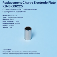 Plaque d'électrode de charge de remplacement KB-BKK6225 compatible avec les pièces de rechange de l'imprimante de codage à jet d'encre continu KGK