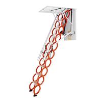 Échelle pliante en alliage d'aluminium, escalier moderne au design simple, type dissimulé pour usage domestique en grenier ou en loft