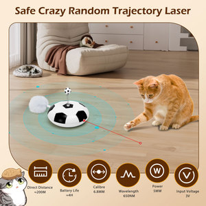 Nobleza 5-in-1 giocattoli ecologici per gatti in stile classico Laser e giochi a LED automatici in movimento intelligenza giocattolo per gatti - Product Image 6