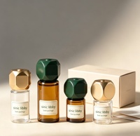 Flacons en verre vides portables de 1 ml, 2 ml, 3 ml pour échantillons d'huiles essentielles et de parfums, avec bouchon à bille