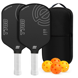 Ensemble complet de raquettes de pickleball en fibre de verre Travel 16 mm pour adultes et jeunes, avec balles et sac, 2 raquettes, 4 balles - Product Image 1