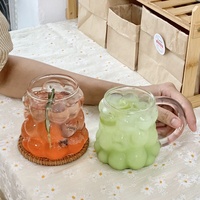 Gelas Anggur Niche dengan Gagang, Cangkir Susu Bergaya Ins, Cangkir Air Transparan Kelas Atas, Cangkir Kopi Latte untuk Sarapan