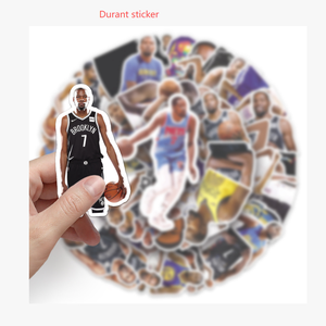 50 Pegatinas de <span class=keywords><strong>Kevin</strong></span> <span class=keywords><strong>Durant</strong></span>, Estrella de Baloncesto, Accesorios DIY, Pegatinas Impermeables para Coche, Diario, Casco - Product Image 5