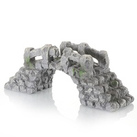 Ornement de pont en résine pour aquarium, grandes, moyennes et petites tailles, décorations artisanales pour aquarium, paysages de poissons tropicaux, styles multiples