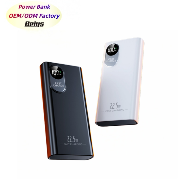 Promotional Gift Power Bank 10000mAh Beautiful Ultra Thin Design PD 22.5W Fast Charging Lightweight Battery Charger USB-C Output