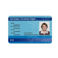 Carte d'identité photo en PVC plastique de haute qualité personnalisée, carte d'identification, portrait, carte PVC universitaire