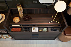 Mirrored Modular L Walk In Pequeño Paño de madera Dormitorio Estantes Gabinete <span class=keywords><strong>Ropa</strong></span> Deslizante Acero Diseño de armario personalizado - Product Image 3