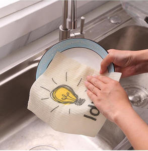 <strong>Easyplus</strong> Customizable Organic Sponge Cellulose 80% Polyester/20% Polyamide Private Label Swedish Dish Cloth for Kitchen Cotton - Product Image 3