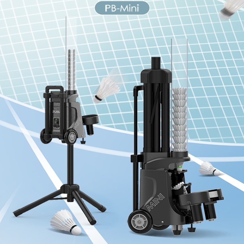 Portable Badminton Ball Launcher Badminton Shuttle Machine Badminton Ball Shooting Machine