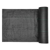 Toile de paillage agricole non tissée anti-mauvaises herbes pour vergers, couverture de sol en tissu pour jardin, anti-UV, noire, service de découpe