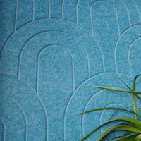 Panneau acoustique d'intérieur de haute qualité-Léger Flexible Facile à installer Panneau en fibre de polyester Plafond Mur Salle de réunion