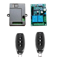 Récepteur sans fil 433 MHz, interrupteur télécommandé AC 85-256V 2 canaux, module relais DIY, contrôleur émetteur RF à code d'apprentissage EV1527