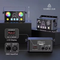 Lampe d'éclairage laser Bee Eye LED RGB Effet boule magique Lumières avec télécommande pour DJ Party