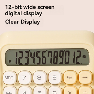 DELI te36 máy tính giá trị cao màu vàng sinh viên đại học văn phòng kế Toán Tài Chính bàn phím cao máy tính dễ thương - Product Image 3