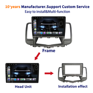 Meihua 10.1inch Auto Radio Fascia Frame Dash Mount Kit Trim Panelfor for <strong>Nissan</strong> Teana 2008-2013 Android Radio with Cable Harness - Product Image 3