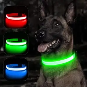 도매 맞춤형 LED 개 목걸이 애완 동물 액세서리 고양이와 개 Led 칼라