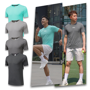 Maglietta da uomo giovane <span class=keywords><strong>La</strong></span> compressione magliette da uomo con stampa in seta da uomo per Fitness e palestra da uomo - Product Image 3