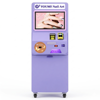 Machine distributrice d'imprimantes à ongles IA en libre-service pour effets naturels d'art sur les ongles, transformant les images et textes téléchargés en œuvres d'art délicates sur les ongles