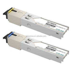 Módulo Óptico SFP de 1.25G Personalizado, Transceptor Óptico SC Monomodo Gigabit Enchufable de 40KM - Product Image 1