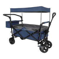 Chariot pliable multifonctionnel de grande capacité pour l'extérieur, chariot de camping pour l'extérieur