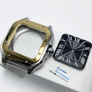 Caja Cuadrada Pulida Resistente al Agua <span class=keywords><strong>de</strong></span> 38 mm y 27 mm, Accesorios para Relojes con Esfera, Equipados con Movimiento NH35/34/36, Compatibles con ODM/OEM - Product Image 3