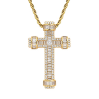 Collier pendentif unisexe en or véritable, zircon et laiton, motif ailes, style hip-hop, accessoire de mode