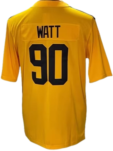 Pit Retro 4 Dk Metcalf 5 Jalen Ramsey 8 Rodgers 24 Porter 90 Watt 43 Polamalu Stieked American Football Jersey - Product Image 4