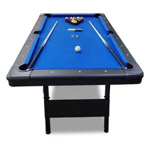 Mesa de Billar Plegable <span class=keywords><strong>TopSports</strong></span> de 6 pies/7 pies/8 pies con Bolsillos de Cuero, Cojín de Goma, Mesa de Billar Portátil con Marco Metálico Plegable - Product Image 5