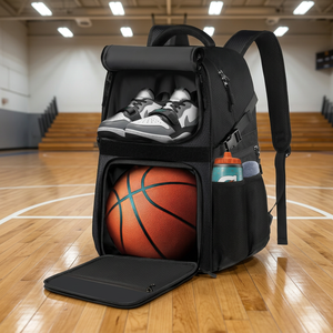Mochilas de Baloncesto Personalizadas de Poliéster Antirrobo, Deportivas, Impermeables, Transpirables, con Compartimento para Portátil, Unisex, con Cierre de Cremallera y Paneles de Nailon - Product Image 3