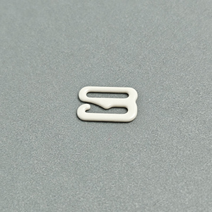 Anillo de Metal de Alta Calidad para Sujetador, Recubierto de Nailon, con 9 Ganchos, Hebilla para Sujetador, Accesorios para Ropa Interior, para Tirantes de Vestido Blanco, Hebilla de Cinturón de 15 mm - Product Image 2