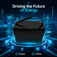 Boîtier ABS VOLTRA avec sangle, conception portable, batterie LiFePO4 12,8V 100Ah 1280Wh, expédition immédiate DDP USA UE, stockage solaire domestique