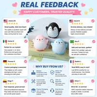 Jouet Squishy Mini Pingouin Multicolore Doux à Remontée Lente, Vente en Gros Usine, Marque ZIHAI, Unisexe, pour le Soulagement Quotidien du Stress au Bureau
