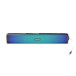 <b>Sound</b> <b>Bar</b> With USB Cable 2.0 Channel Plastic Material Desktop Speaker With Colorful Led Lights - Product Image 5