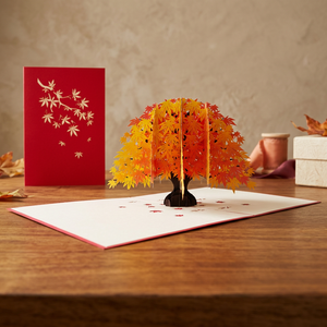 Carte pop-up 3D artisanale en papier, design personnalisé Vietnam Arbre Rouge, découpe laser, cadeaux de mariage pour couples, Viet-craft Hanoi, tendance du moment - Product Image 5