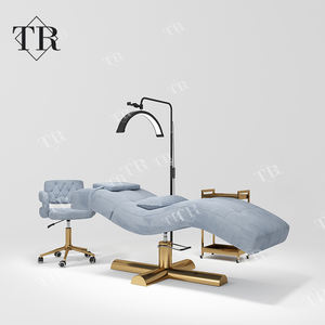 Camilla Profesional Turri con Altura Ajustable para Extensión de Pestañas, Camilla de Estética, Camilla Curva de Lujo para Técnicos - Product Image 1