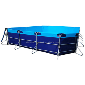 Réservoir <span class=keywords><strong>de</strong></span> poissons extérieur personnalisable-Bâche pliable en PVC <span class=keywords><strong>Culture</strong></span> Étang à poissons carré Forme rectangulaire pour la pisciculture - Product Image 2