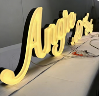 Enseigne LED personnalisée, logo d'entreprise personnalisé, enseigne en lettres acryliques éclairées par l'avant, étanche IP65, directionnelle pour salon, spa, onglerie