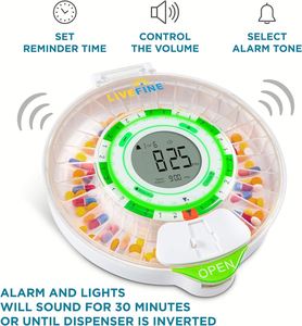 Electronic Smart Organizer Weekly Storage Timer, Bluetooth App Connected Pill <b>Box</b> With Alarm Function for Home Use Custom Logo - Product Image 4