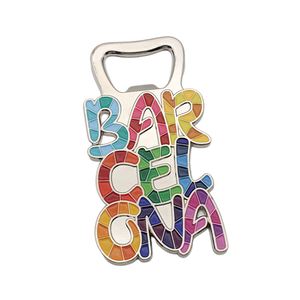 Imán de nevera con abrebotellas personalizado <span class=keywords><strong>Barcelona</strong></span> España | Regalo de recuerdo de viaje multifuncional para turistas - Product Image 6