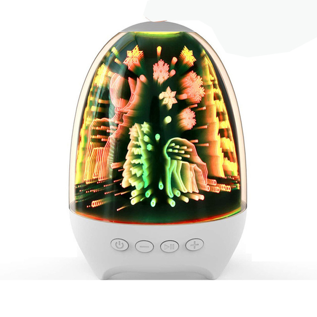 Cute Computer Compatible for 5.4 Night Light Speaker with Rechargeable Battery for Home Use and Christmas Gift