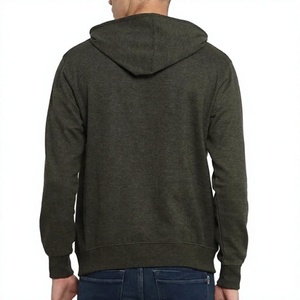 Sudadera con Capucha para Hombre, Color Sólido, 100% Algodón Tejido, Ropa Casual de Invierno, Diseño con Bolsillos, Corte Regular - Product Image 3