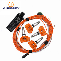 ANDEREY Auto TPMS Kit 4M0907273B Modul Kontrol Tekanan Ban Dengan Sensor & Kabel Harness Pengganti untuk Platform Audi MQB