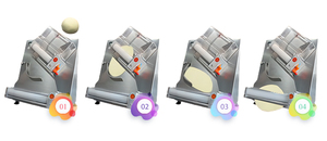 Attrezzature Da Forno Elettrico Per <span class=keywords><strong>Pizza</strong></span> Dough Roller Macchina Della Pressa commerciale <span class=keywords><strong>100</strong></span>-400mm <span class=keywords><strong>Pizza</strong></span> Ex - Product Image 4
