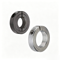 Collier de butée à vis de réglage, alésage 20 mm, 40*12, en acier au carbone et acier inoxydable, bague de limitation M5