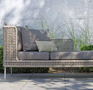 Chaise longue unique conçue pour patio, meubles <span class=keywords><strong>de</strong></span> <span class=keywords><strong>bain</strong></span> <span class=keywords><strong>de</strong></span> <span class=keywords><strong>soleil</strong></span> en plein air, lit <span class=keywords><strong>de</strong></span> jour tissé en corde populaire - Product Image 1