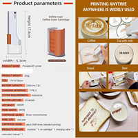 Stylo d'impression alimentaire 3D EVEBOT PrintPen WIFI, imprimante numérique portable à jet d'encre comestible pour l'impression de gâteaux, de café, de bière et de signatures