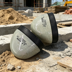 Chaussure de travail pour l'exploitation minière et les travaux lourds avec embout amovible en fibre de verre, bande en caoutchouc confortable et antirouille - Product Image 1