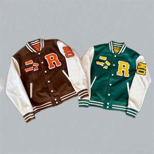 Chaqueta Varsity Casual de Calle con Botones y Estampados Personalizados para Hombre, Servicio OEM, Ecológica - Product Image 4